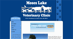 Desktop Screenshot of moseslakevetclinic.com