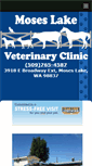 Mobile Screenshot of moseslakevetclinic.com